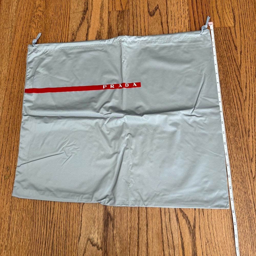 Prada Sport Large Silver Drawstring Bag - image 3